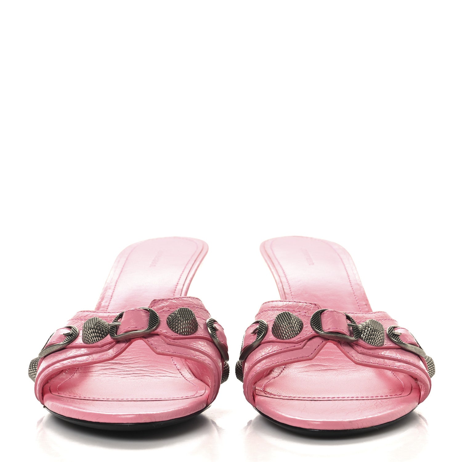Balenciaga Agneau Arena Cagole 50mm Slide Sandals 40 Sweet Pink 3 of 10