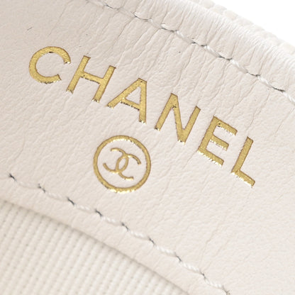 Chanel Caviar Quilted Card Holder White 6 of 10