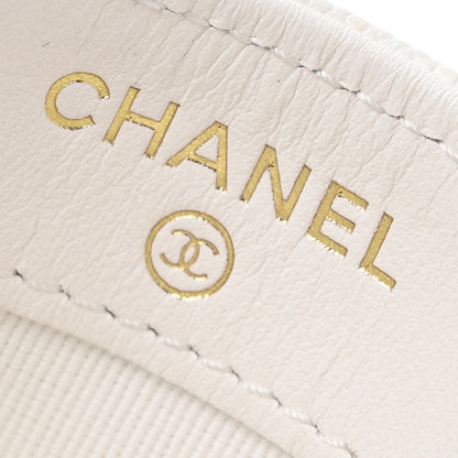 Chanel Caviar Quilted Card Holder White 6 of 10