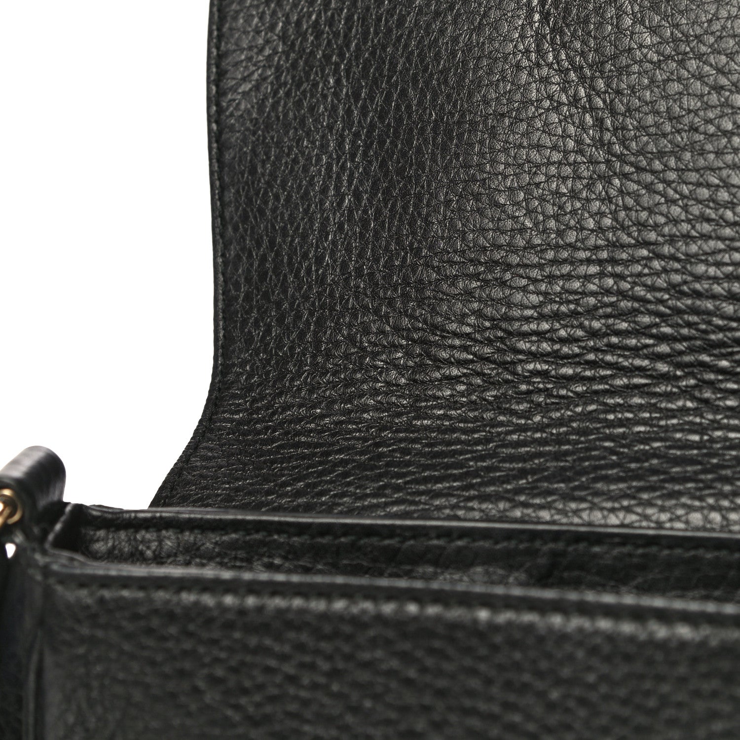 Gucci Pebbled Calfskin Medium Soho Flap Crossbody Black 15 of 21