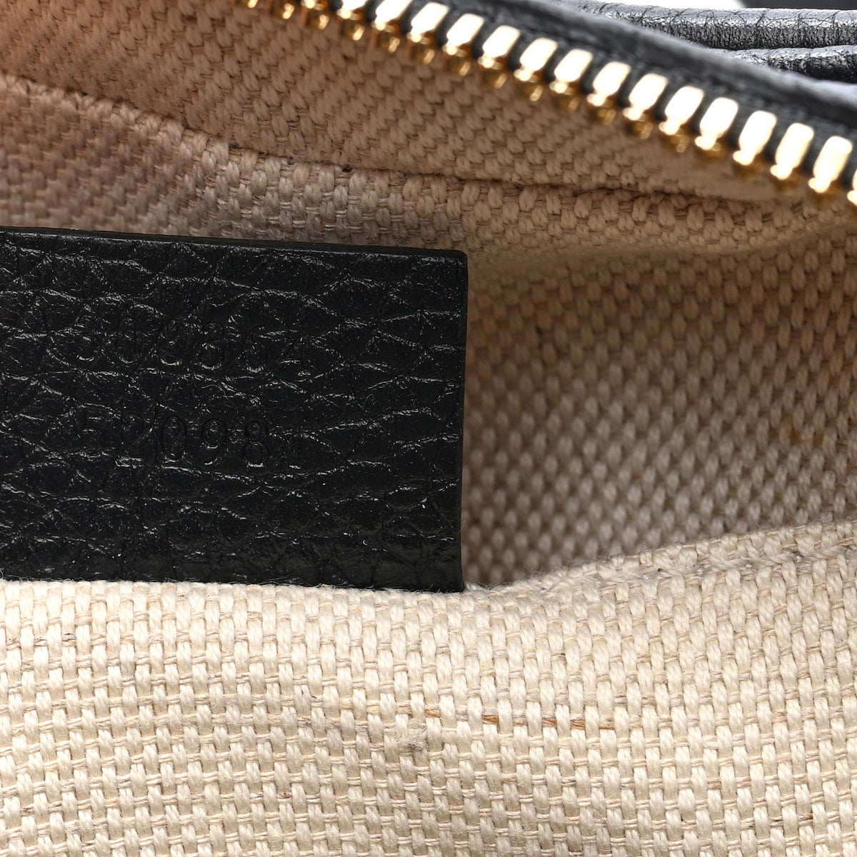 Pebbled Calfskin Small Soho Disco Bag Black