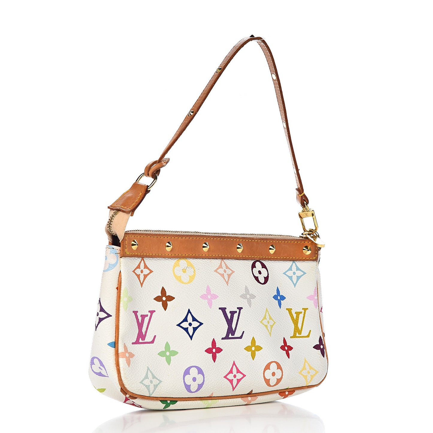 Monogram Multicolor Pochette Accessories White