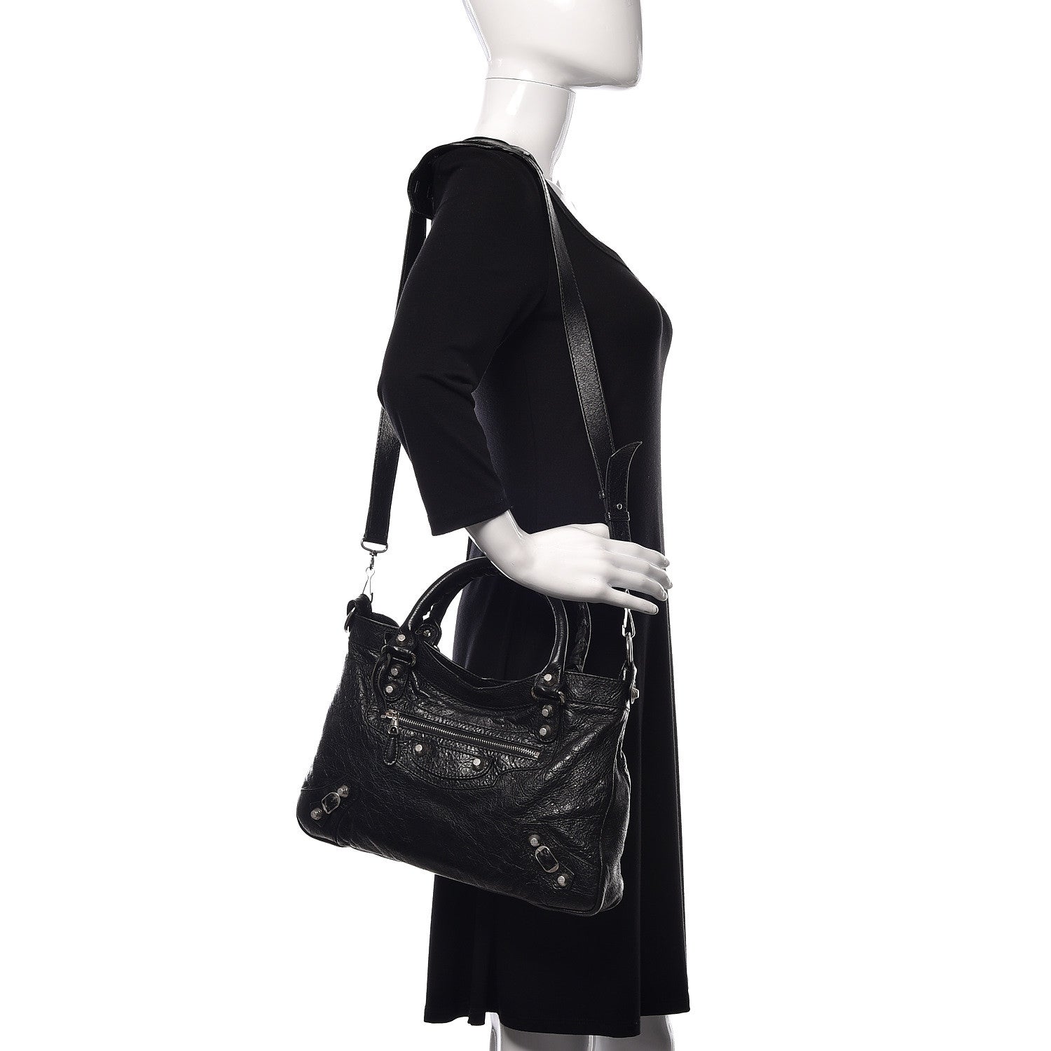 Balenciaga Agneau Giant 12 Silver Hardware Town Black 2 of 16