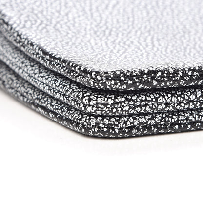 Celine Lambskin Embossed Small Trio Crossbody Bag Black White 9 of 10