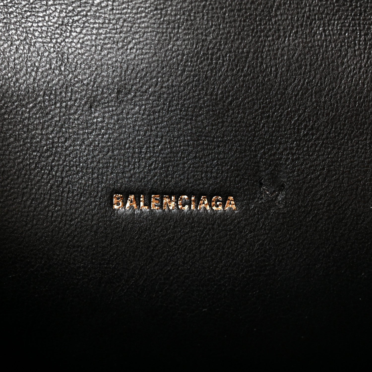 Balenciaga Strass Suede Allover Logo Hourglass Top Handle Bag XS with Chain Black White 6 of 11