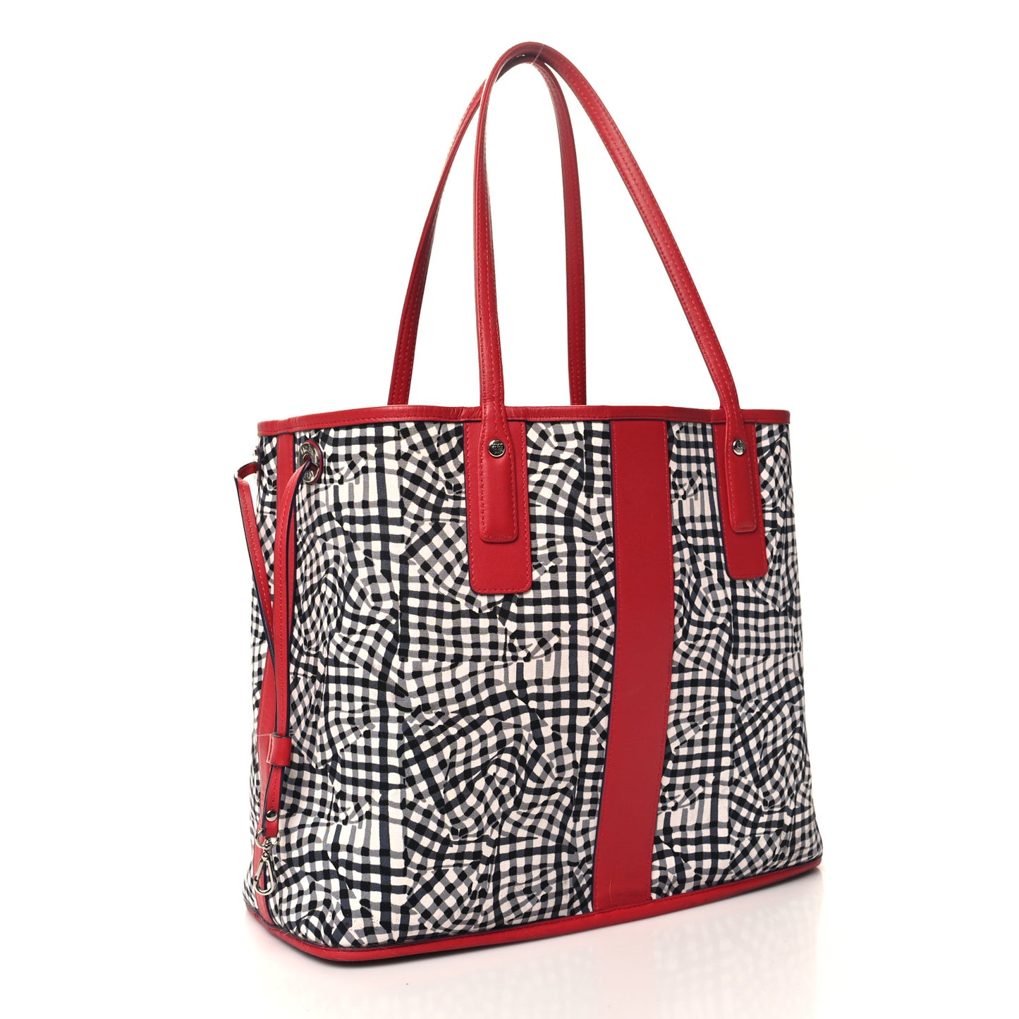 Visetos Medium Liz Reversible Shopper Tote Ruby Red