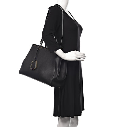Fendi Vitello Elite Regular 2Jours Tote Black 2 of 15