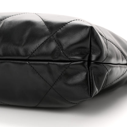 Chanel Shiny Calfskin Quilted Small Chanel 22 Black 11 of 13