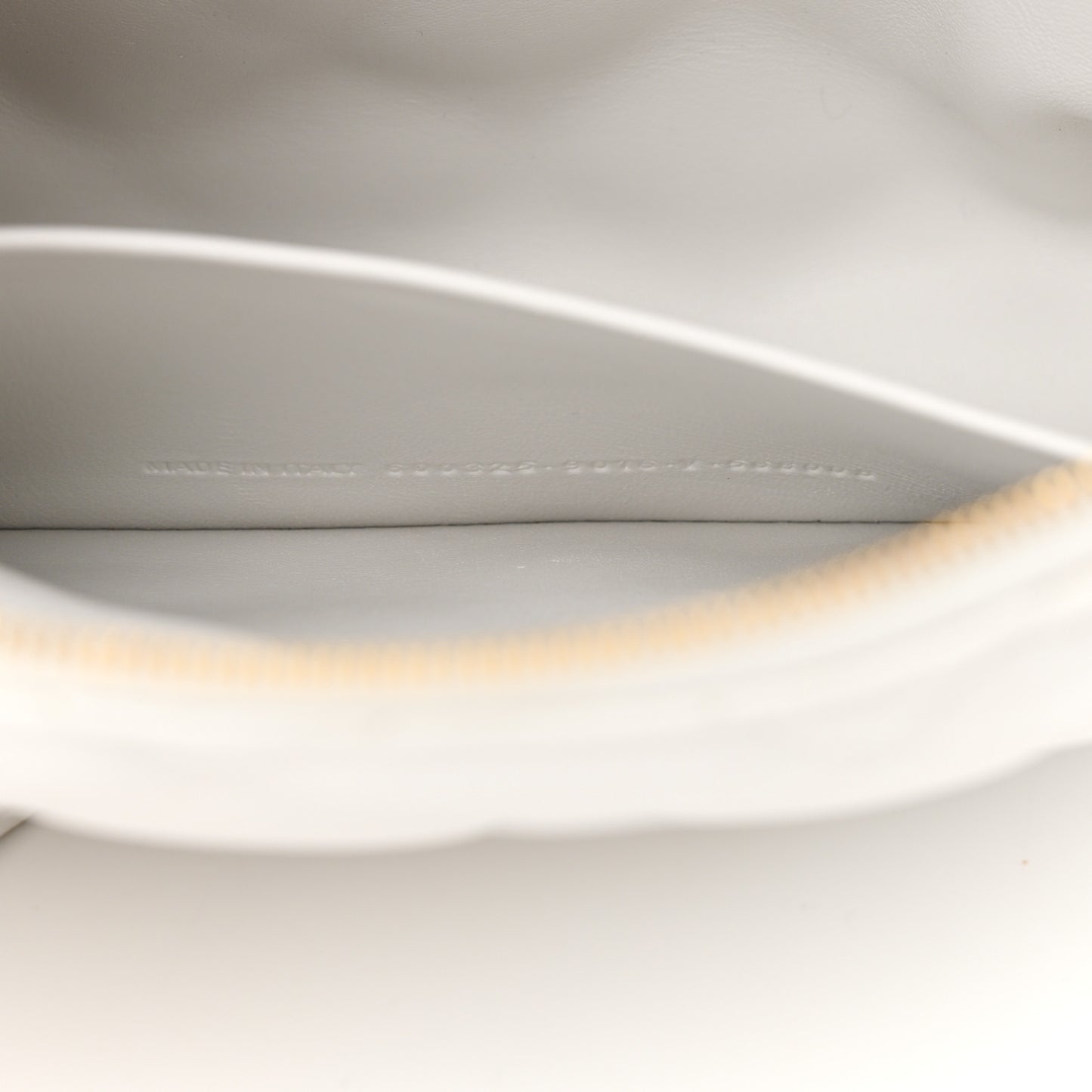 Nappa Calfskin Quilted Touch B Camera Shoulder Bag White