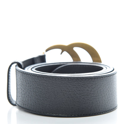 Gucci Textured Calfskin Double G 40mm Belt 95 38 Black 2 of 7
