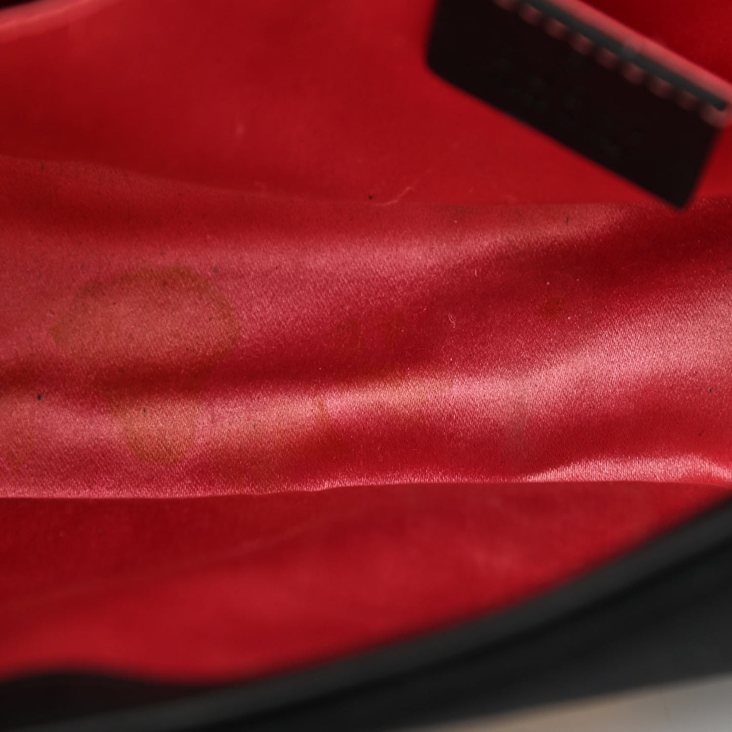 Velvet Matelasse Mini GG Marmont Shoulder Bag Black