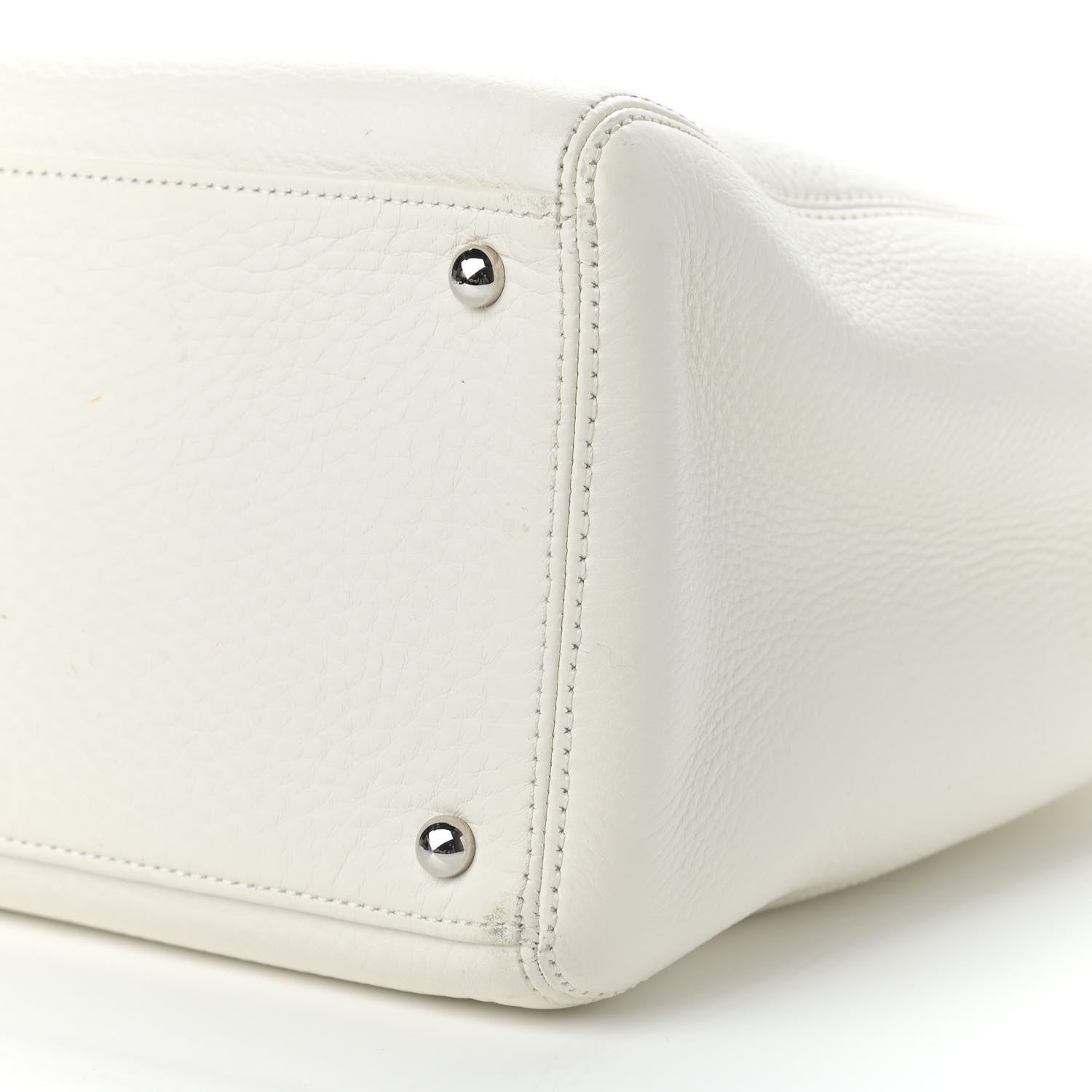 Chanel Calfskin Cerf Executive Shopper Tote White 10 of 14