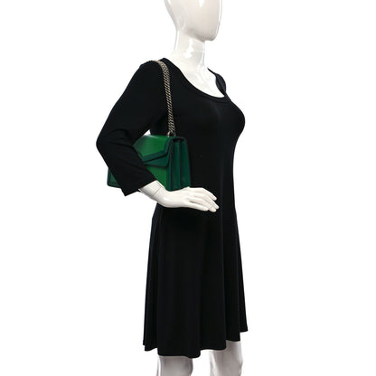 Gucci Azalea Calfskin Enamel Small Dionysus Shoulder Bag New Shamarock Emerald Off White 2 of 10