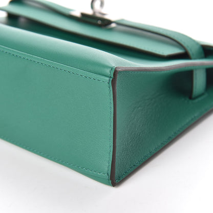 Hermes Swift Kelly Pochette Clutch Vert Vertigo 28 of 29
