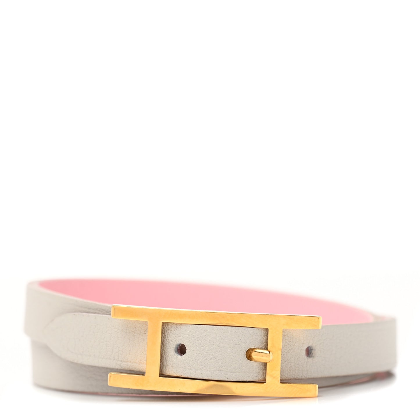Swift Behapi Double Tour Bracelet T3 Rose Sakura Gris Perle