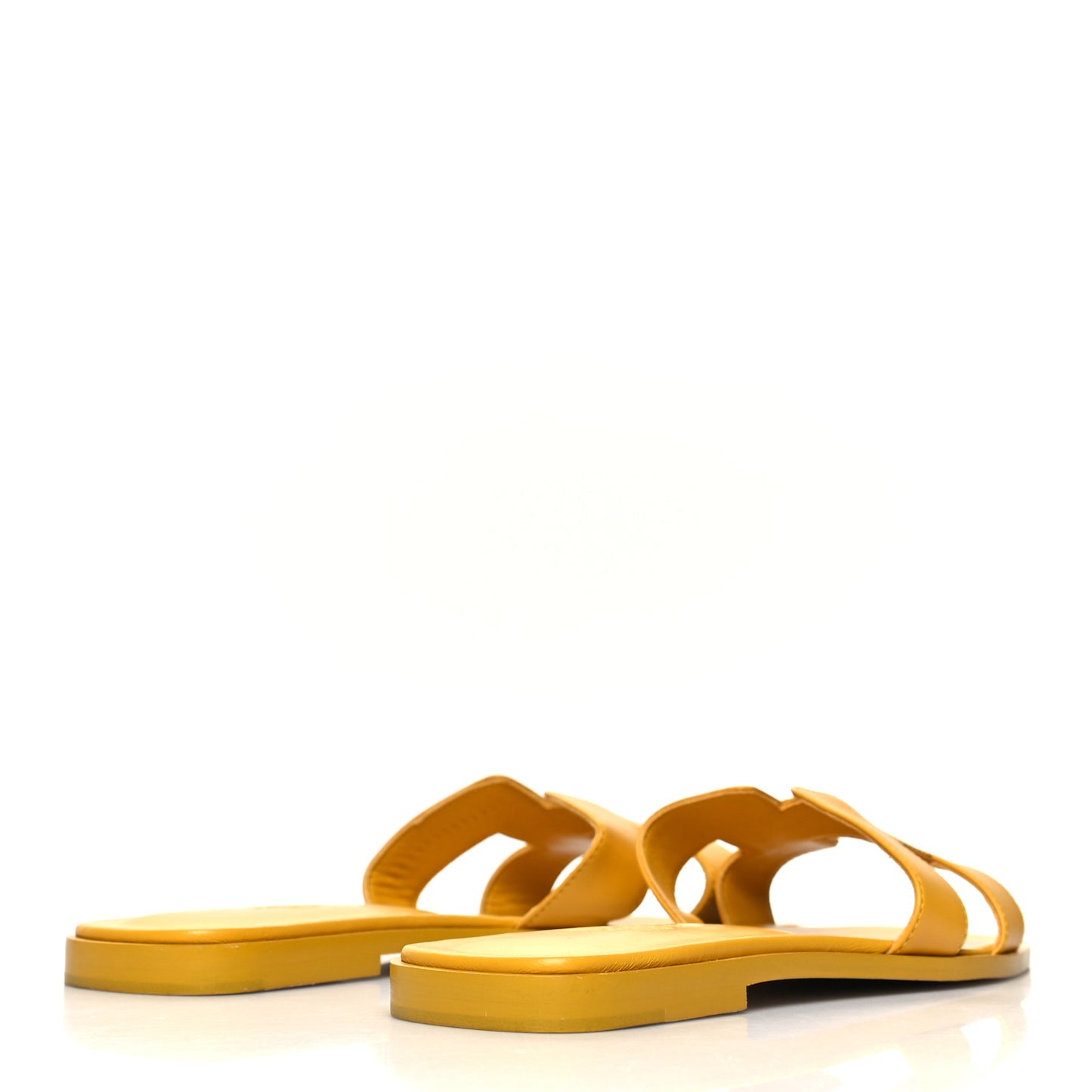 Box Calfskin Oran Sandals 40 Jaune Citron