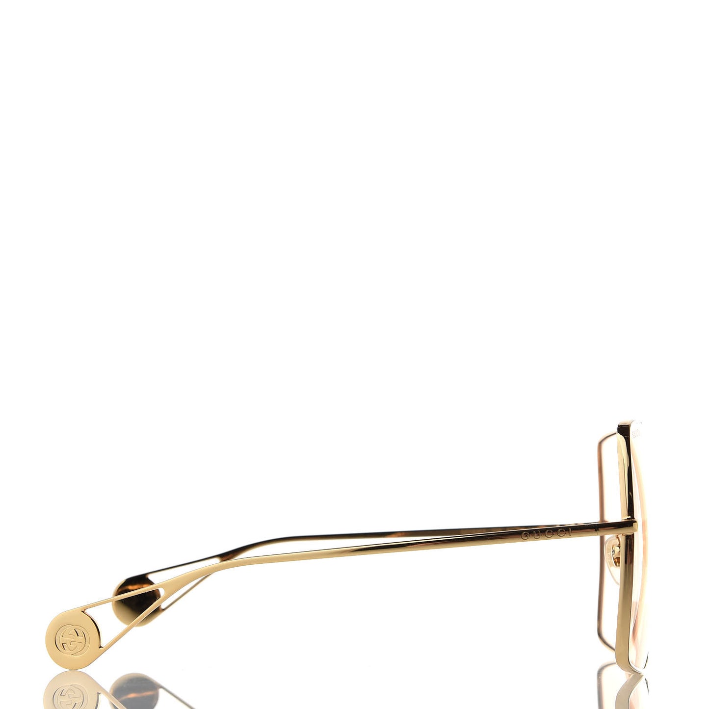 Square Frame GG0536S Sunglasses Gold