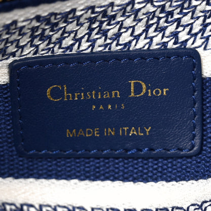 Christian Dior Canvas Reverse Embroidered Rêve d'Infini Medium Lady D-Lite Blue Multicolor 6 of 9