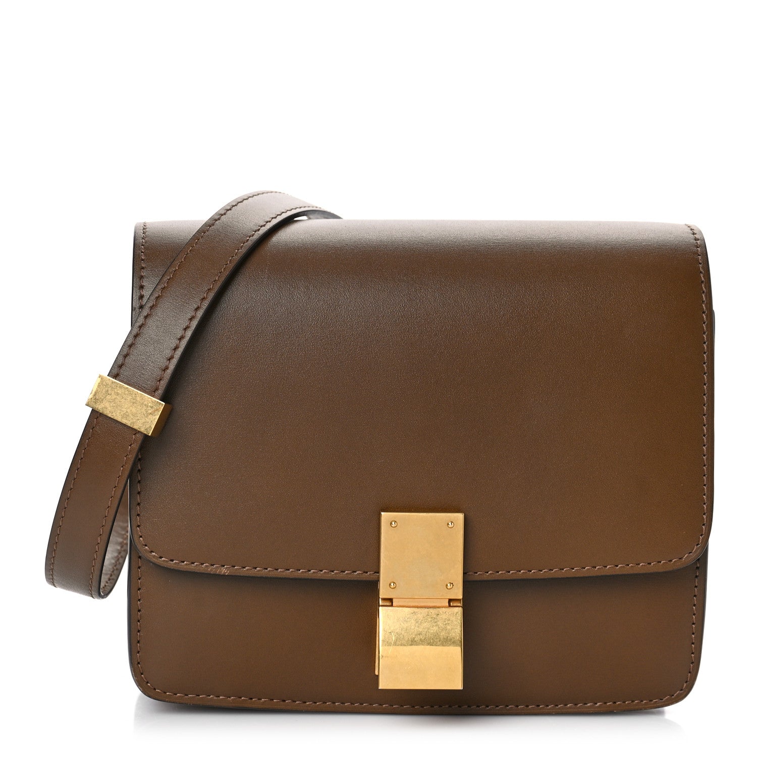Celine Smooth Calfskin Small Classic Box Flap Bag Camel 1 of 8
