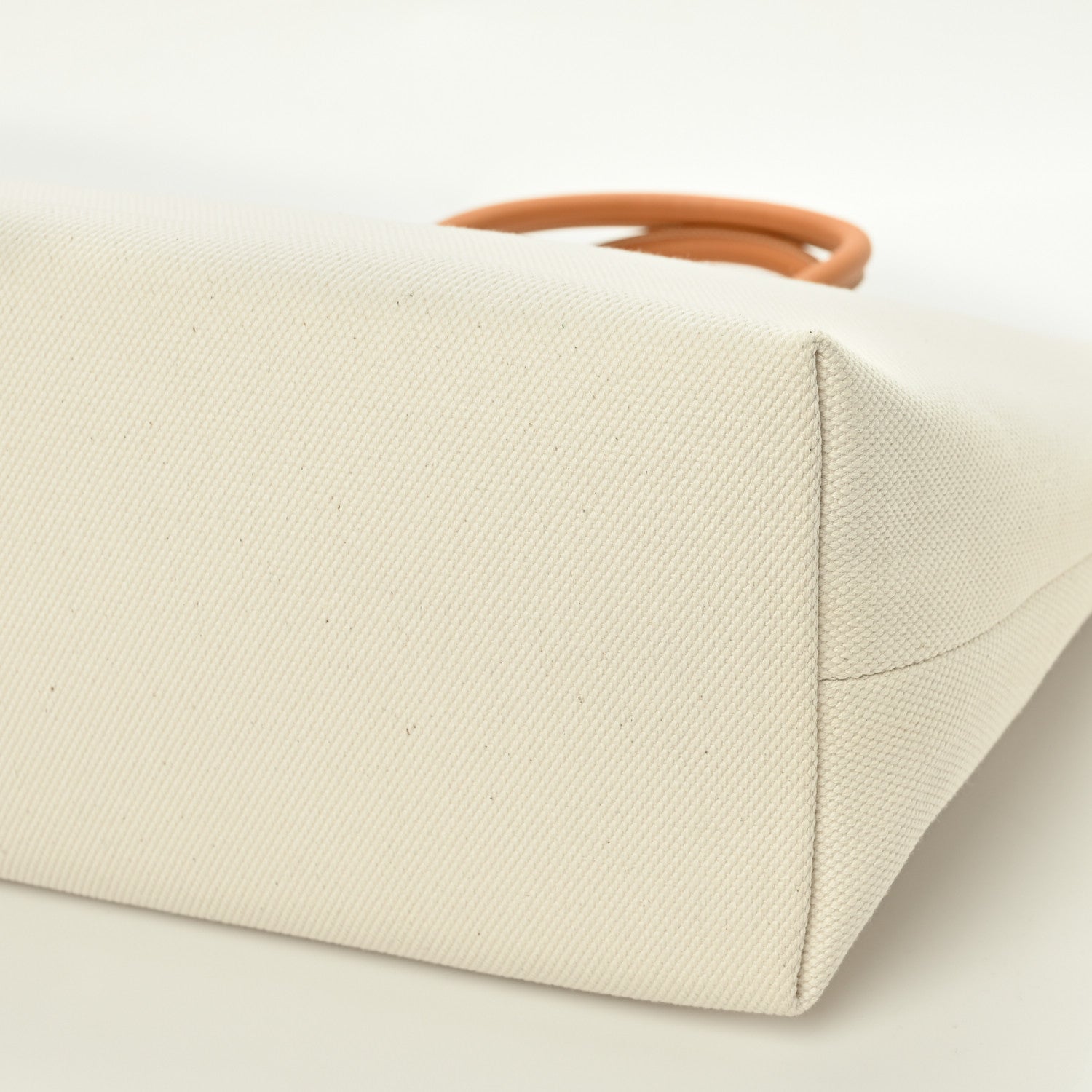 Celine Canvas Calfskin Horizontal Cabas Natural Tan 9 of 9