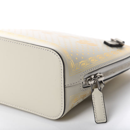 Gucci X SEGA Calfskin GUCCY Stars Mini Dome Shoulder Bag Mystic White Gold 7 of 11