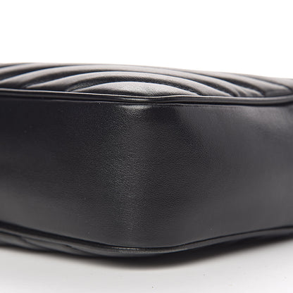 Saint Laurent Calfskin Matelasse Monogram Lou Camera Bag Black 8 of 9