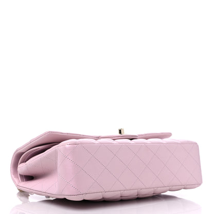 Chanel Iridescent Calfskin Quilted Medium Double Flap Light Pink 3 of 8