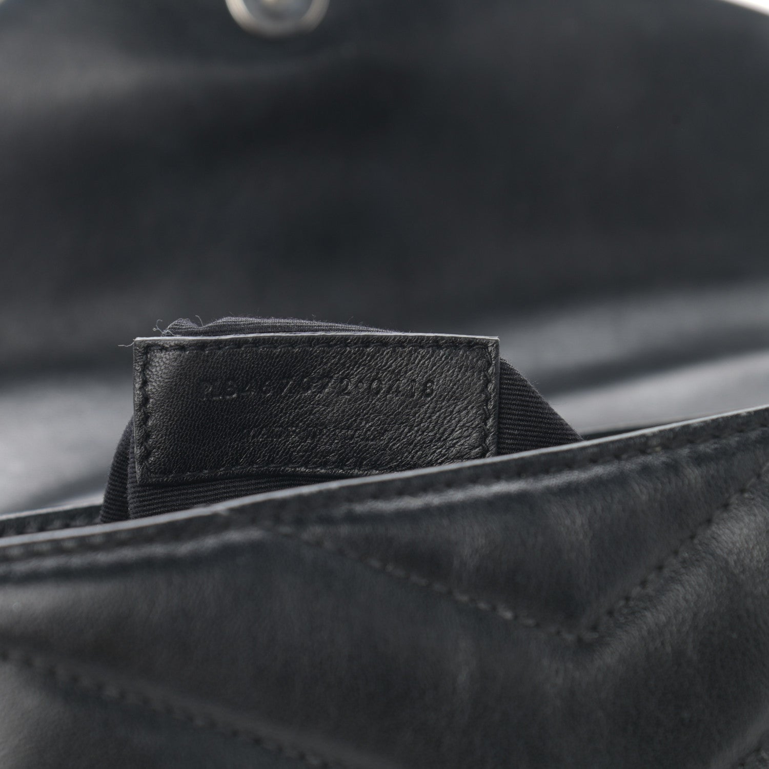 Saint Laurent Calfskin Y Quilted Monogram Toy Loulou Crossbody Bag Black 10 of 12