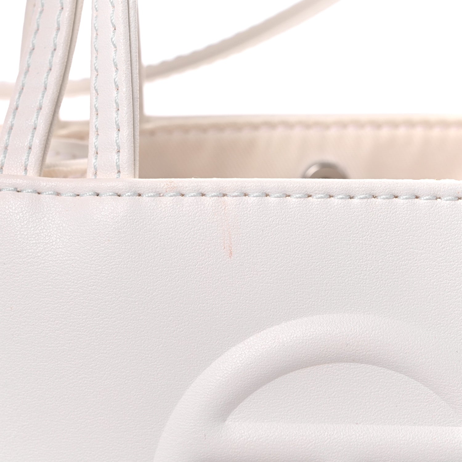 Telfar Vegan Leather Small Shopping Bag White 13 of 13