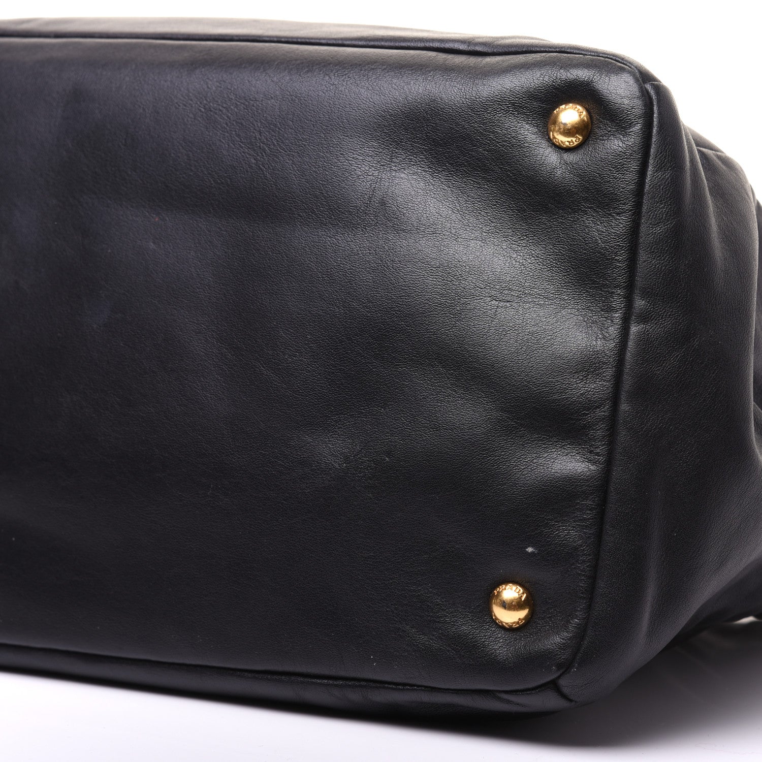 Prada Soft Calf Tote Black 7 of 18