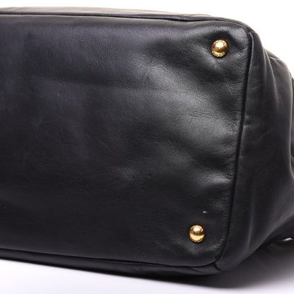 Prada Soft Calf Tote Black 7 of 18