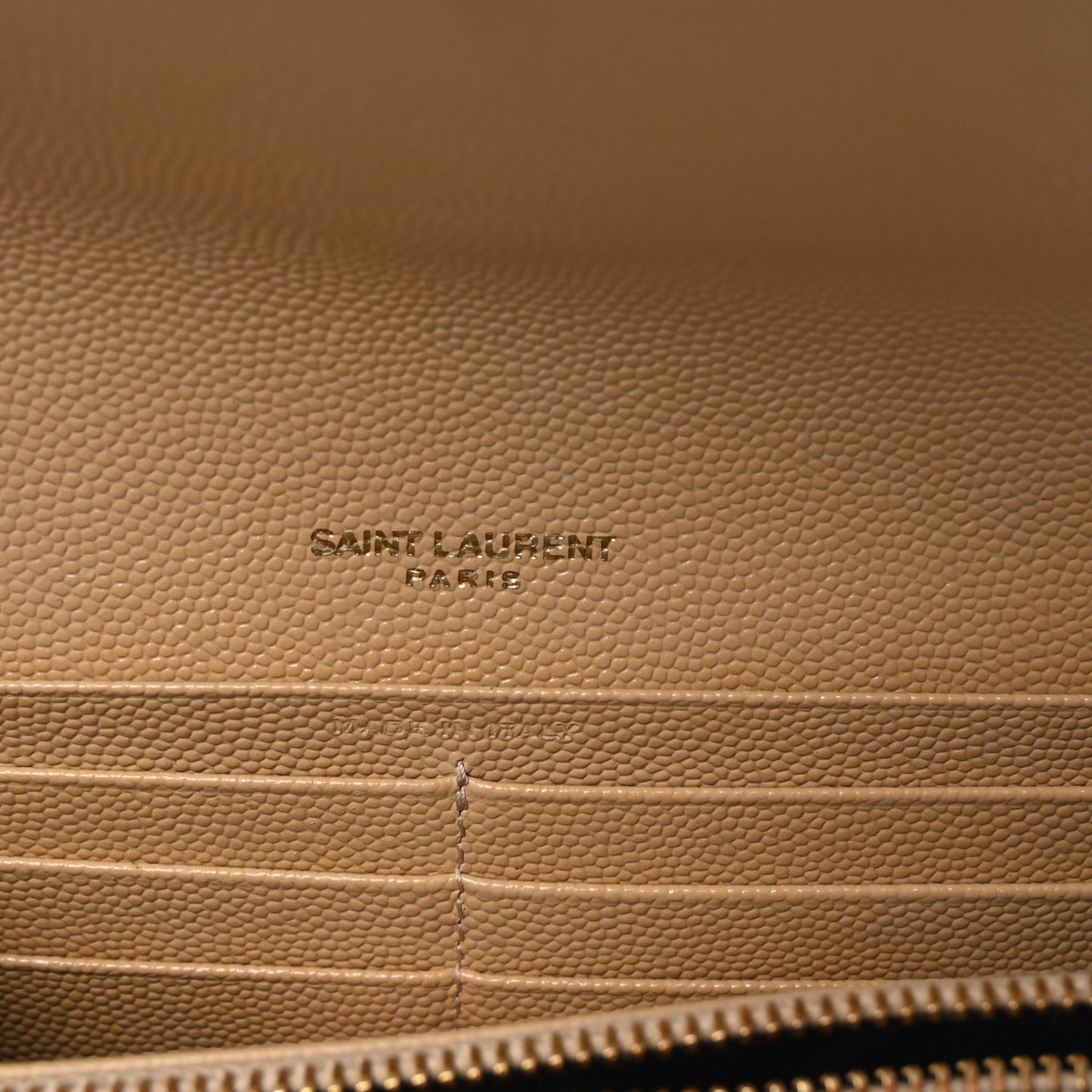 Grain De Poudre Matelasse Chevron Monogram Flap Wallet Nude Powder