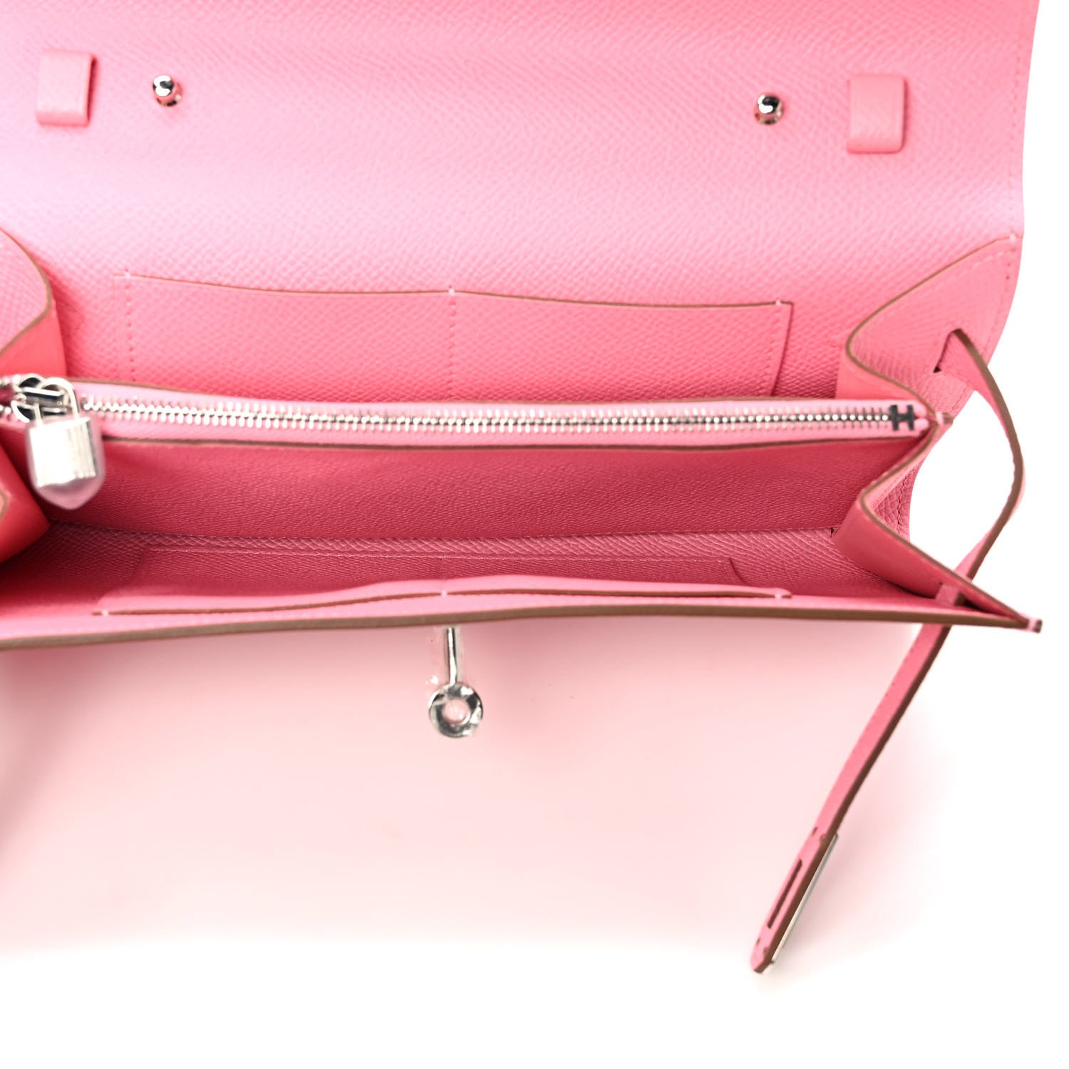 Hermes Epsom Kelly Wallet To Go Rose Confetti 5 of 9