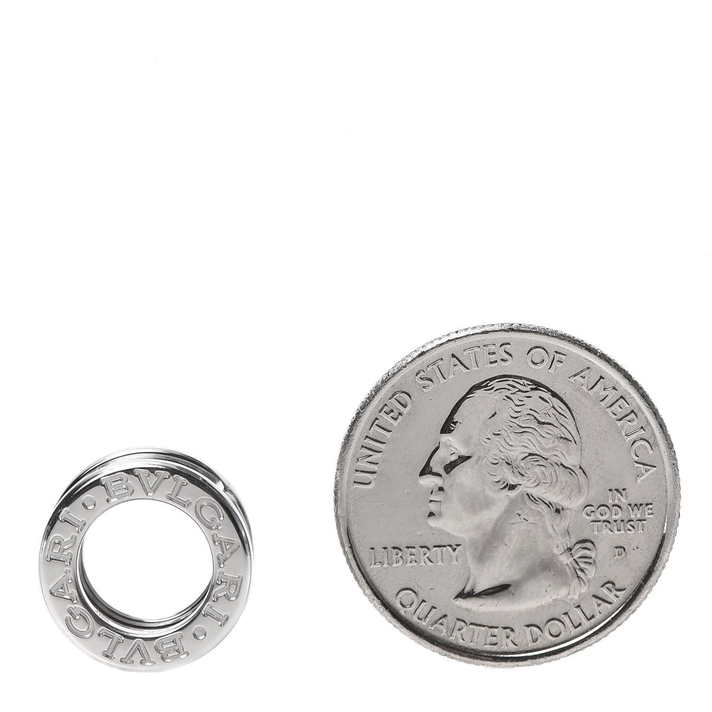 18K White Gold B.Zero1 Pendant