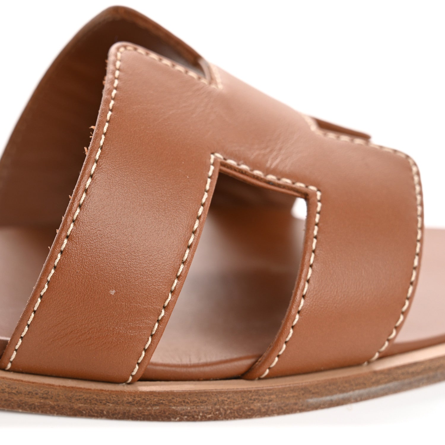 Hermes Box Calfskin Oran Sandals 35 Gold 12 of 12