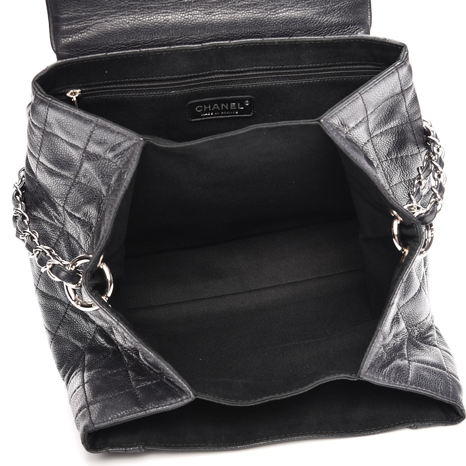 Chanel Caviar Quilted Timeless Accordion Flap Black 5 of 9