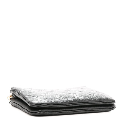 Louis Vuitton Empreinte Double Zip Pochette Black 4 of 10