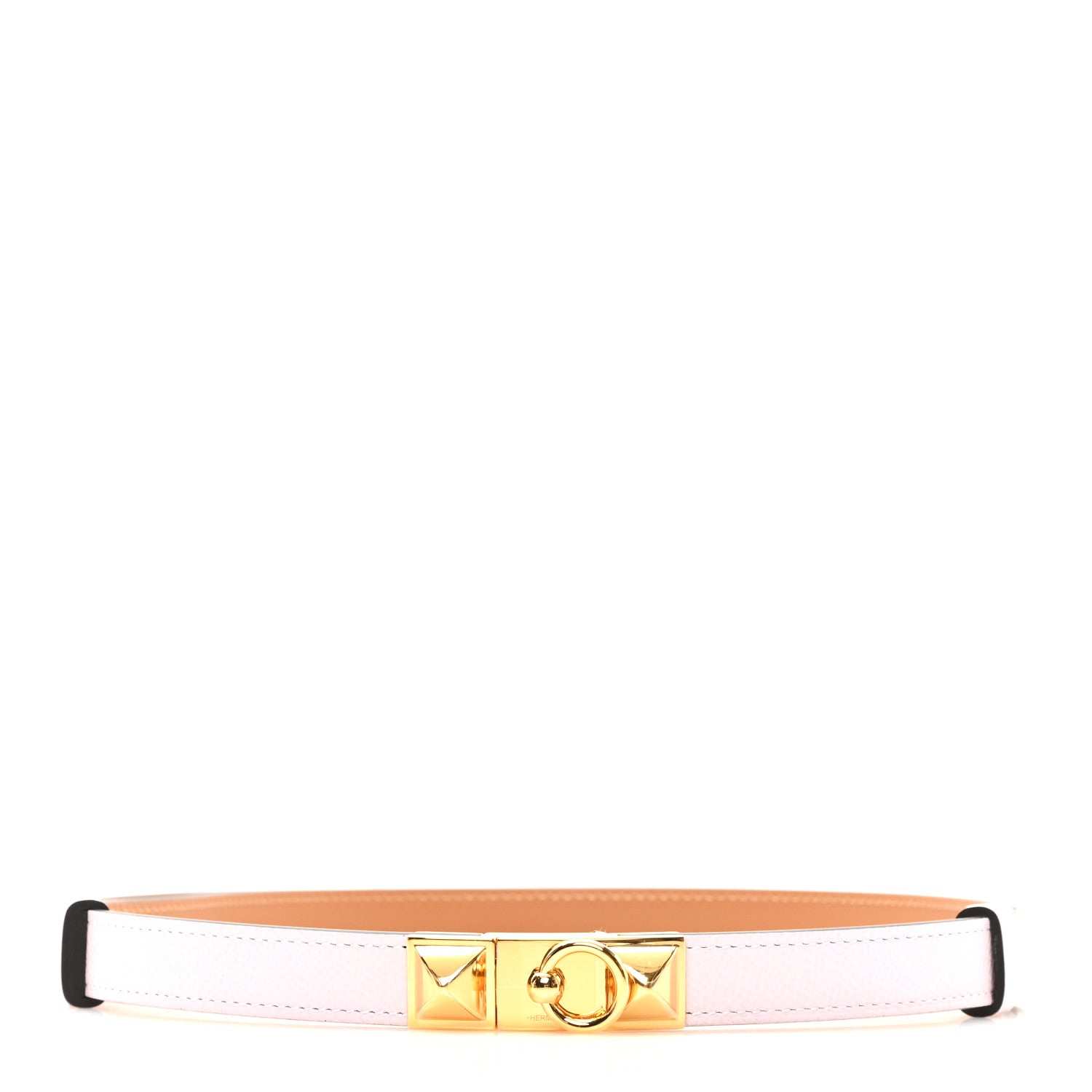 Hermes Epsom Rivale 18 Belt  Mauve Pale 1 of 4