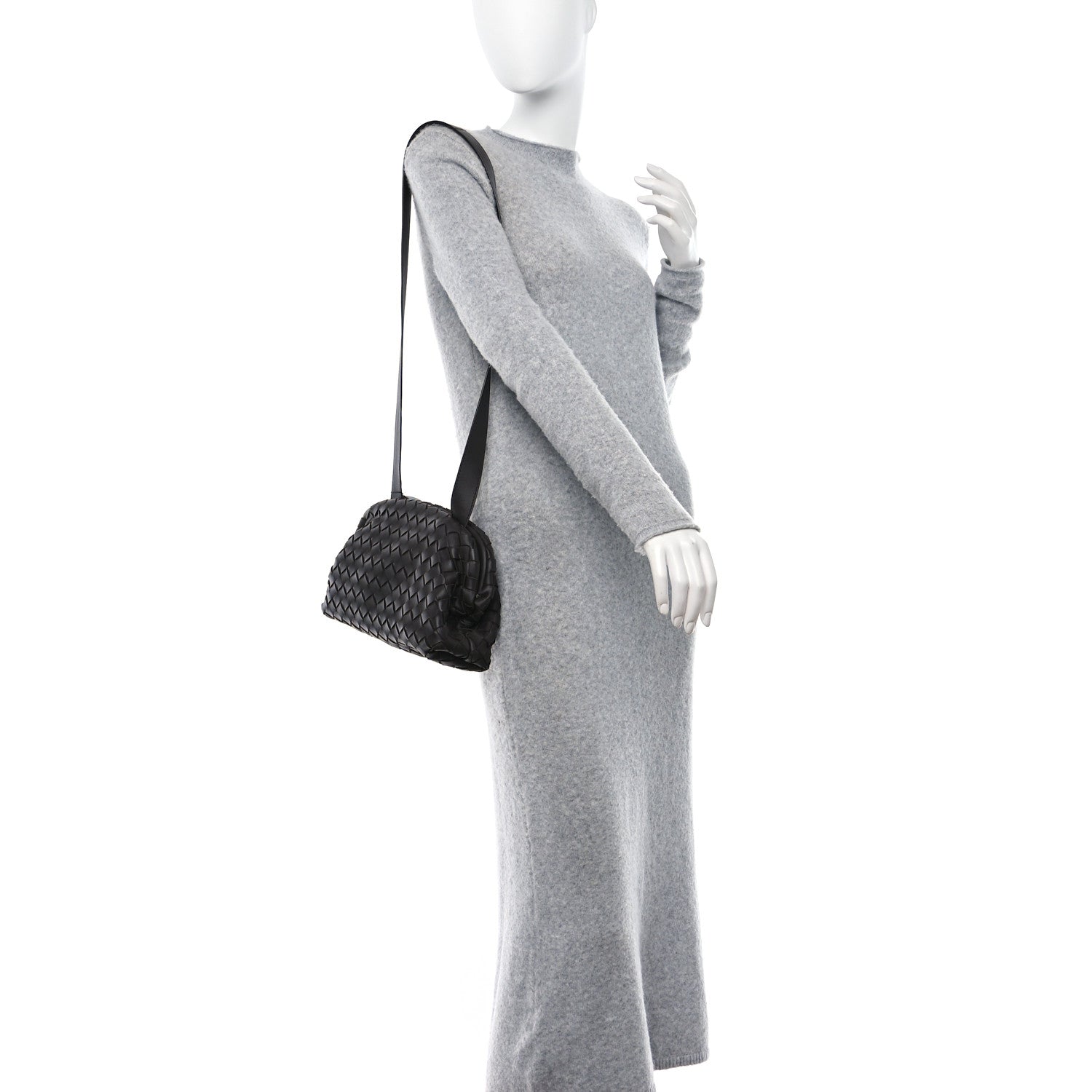 Bottega Veneta Nappa Intrecciato Pouch Shoulder Bag Brown 2 of 14