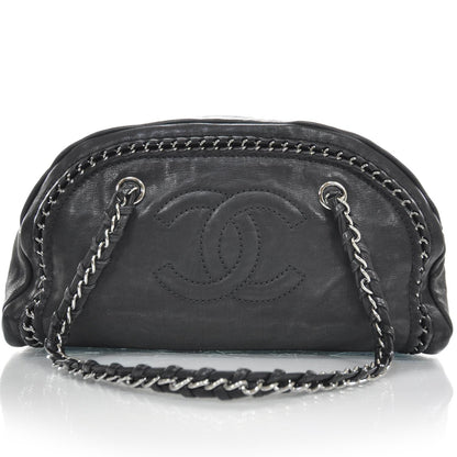 Chanel Leather Luxe Ligne Medium Bowler Black 1 of 9