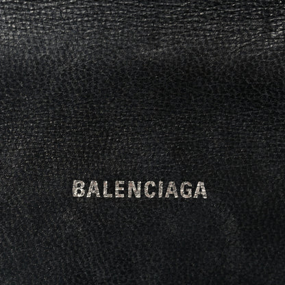 Balenciaga Metallic Calfskin Crocodile Embossed Hourglass Top Handle Bag XS Silver 6 of 10