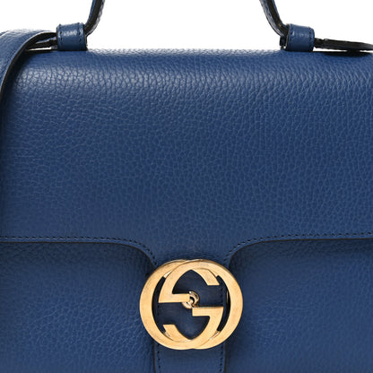 Gucci Dollar Calfskin Interlocking G Top Handle Shoulder Bag Caspian 8 of 10