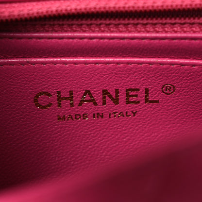Chanel Lambskin Quilted Mini Square Flap Pink 6 of 15
