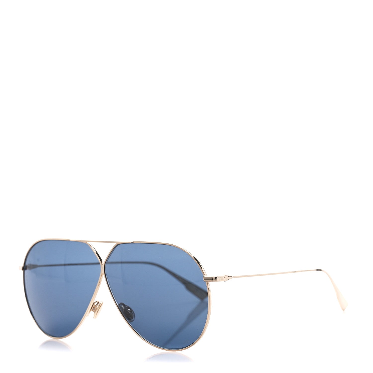 Christian Dior Metal Stellaire 3 Sunglasses Gold Blue 1 of 8