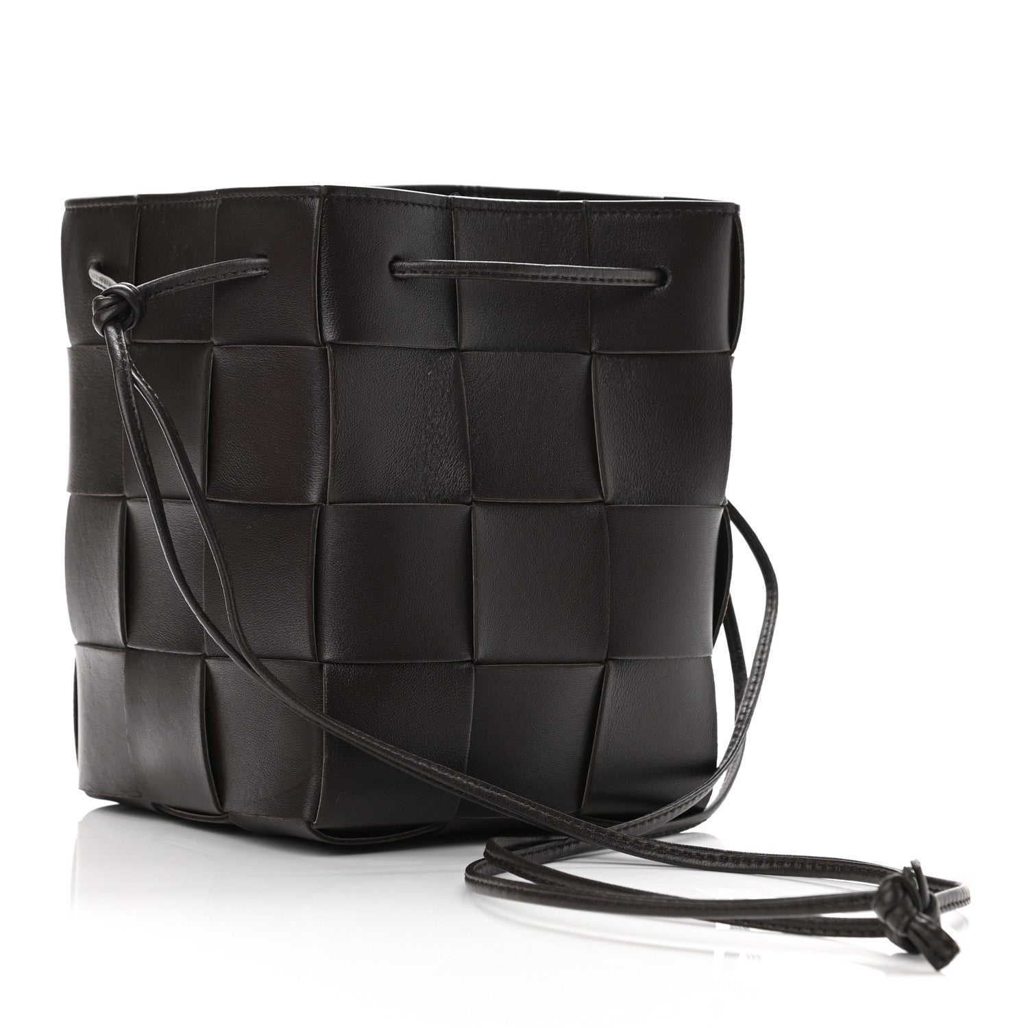 Bottega Veneta Nappa Maxi Intrecciato Cassette Bucket Bag Ebano 3 of 9