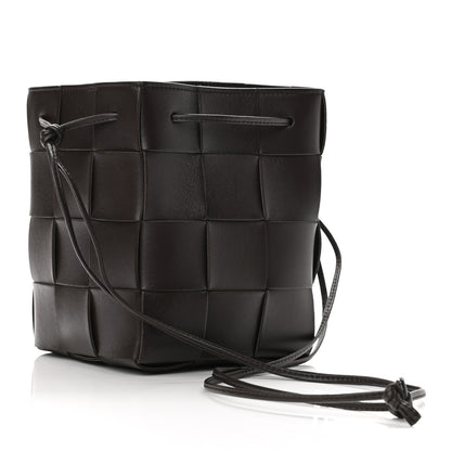 Bottega Veneta Nappa Maxi Intrecciato Cassette Bucket Bag Ebano 3 of 9