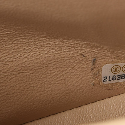 Chanel Caviar Quilted Medium Double Flap Beige Clair 7 of 8
