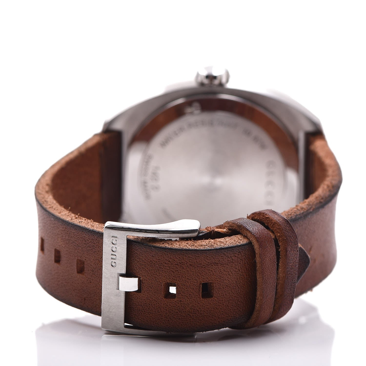 Gucci Stainless Steel Calfskin 44mm GG2570 Toscano Quartz Watch Black 4 of 9