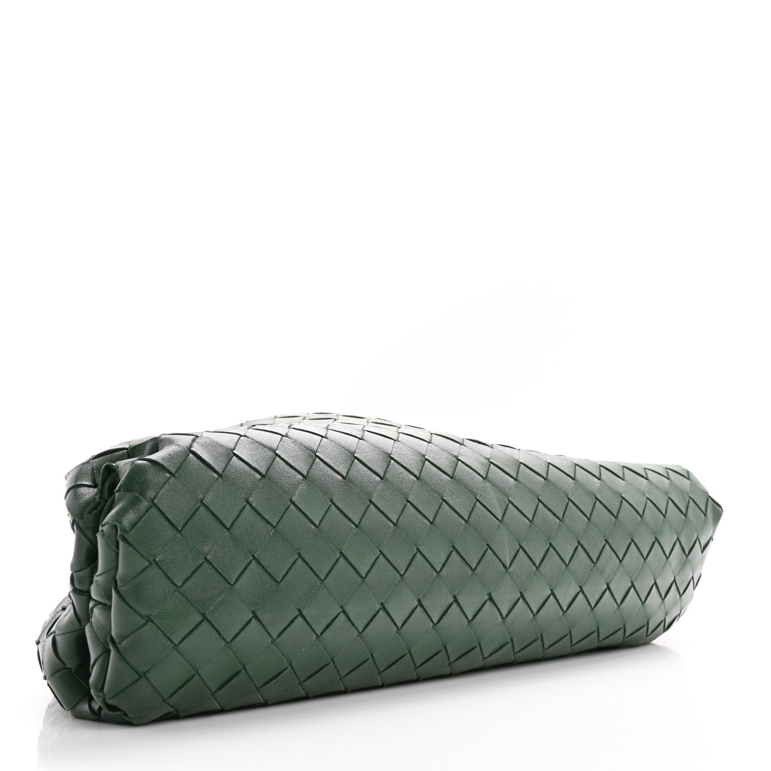 Bottega Veneta Nappa Maxi Intrecciato The Pouch Oversized Clutch Raintree 4 of 9