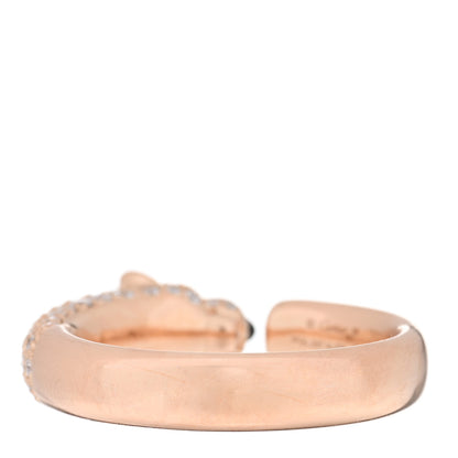 Cartier 18K Pink Gold Diamond Emerald Onyx Panthere De Cartier Ring 58 8.25 4 of 5